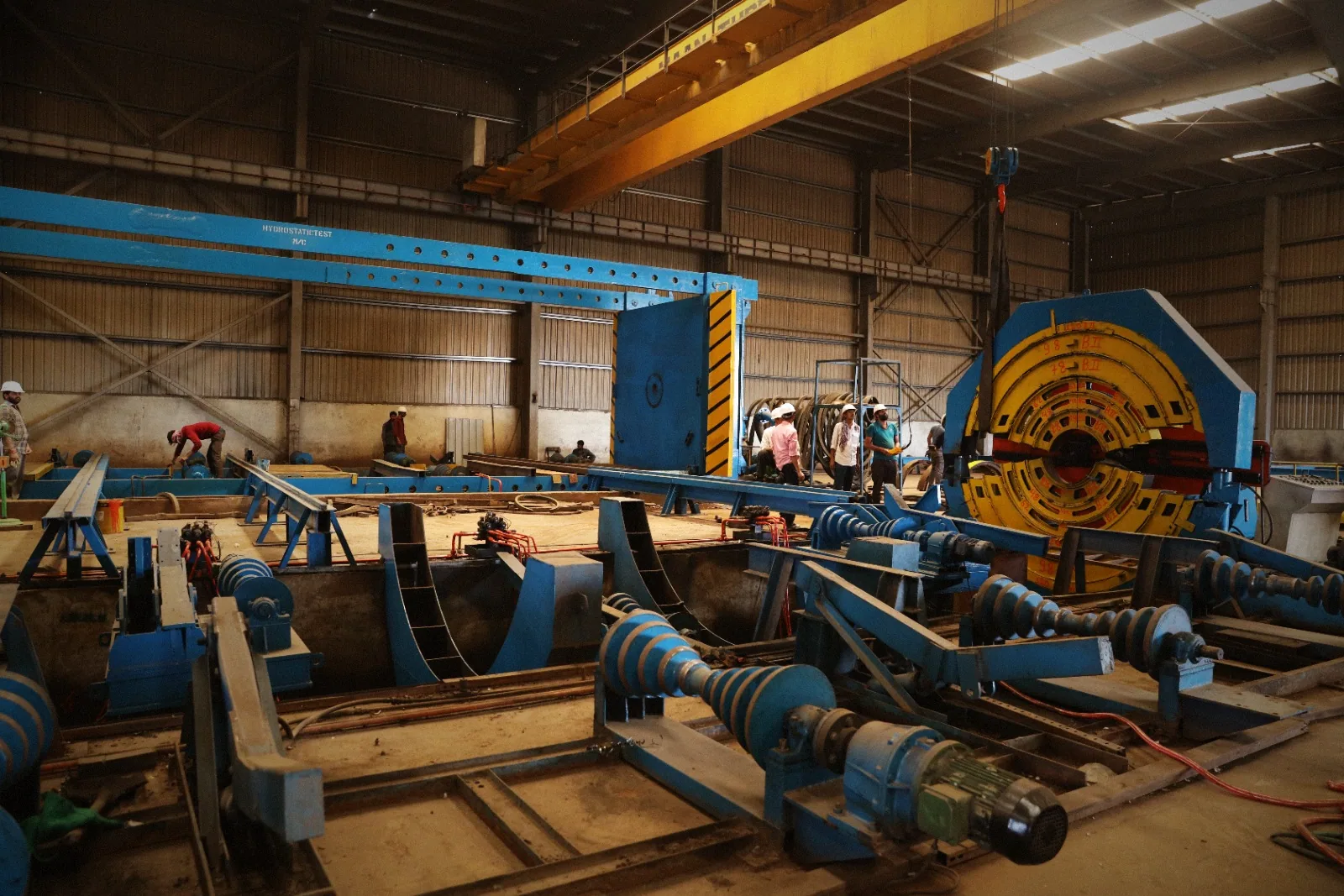 Hydrostatic testing equipment at MTL Pipes
