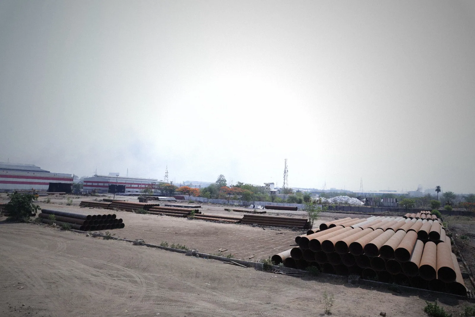 MTL Pipes finished pipe yard panorama