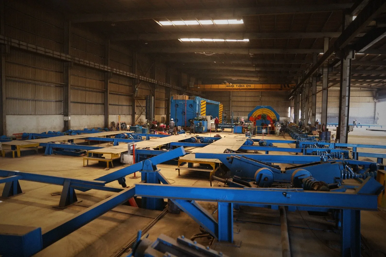 Overview of MTL Pipes automated HSAW production line