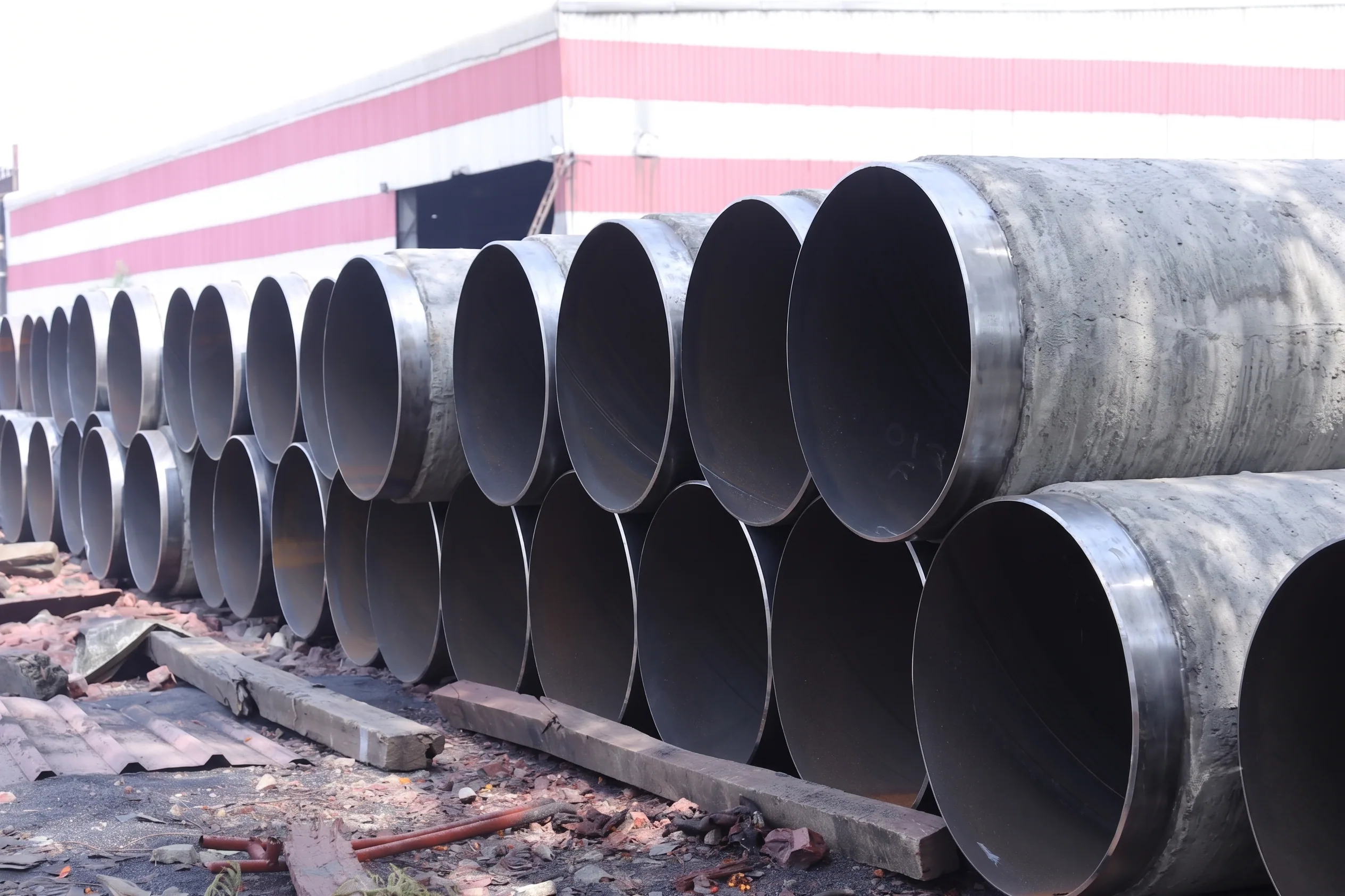 CWC concrete weight coated pipes at MTL Pipes
